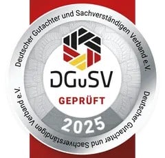 DGUSV geprüft 2025 Siegel Logo