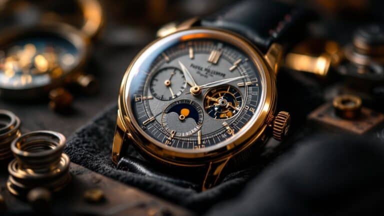 Luxuriöse mechanische Armbanduhr mit offenem Uhrwerk