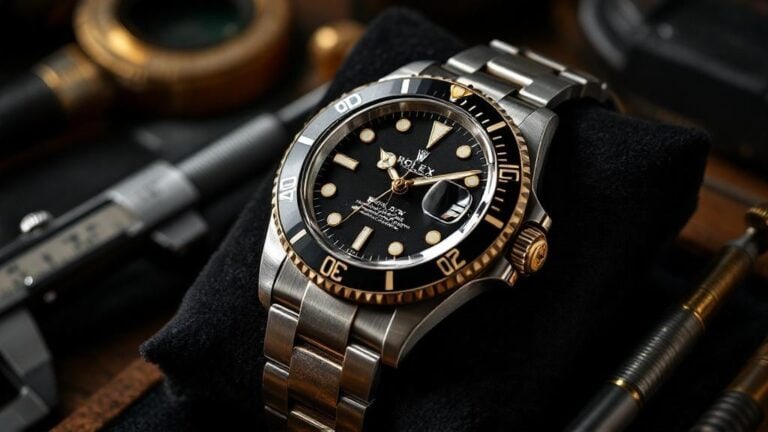 Rolex Submariner Armbanduhr aus Stahl und Gold